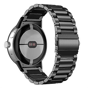 For Google Pixel Watch 2/Pixel Watch Stylish 316 3 Beads Smart Watch Band Polished Replacement Strap
