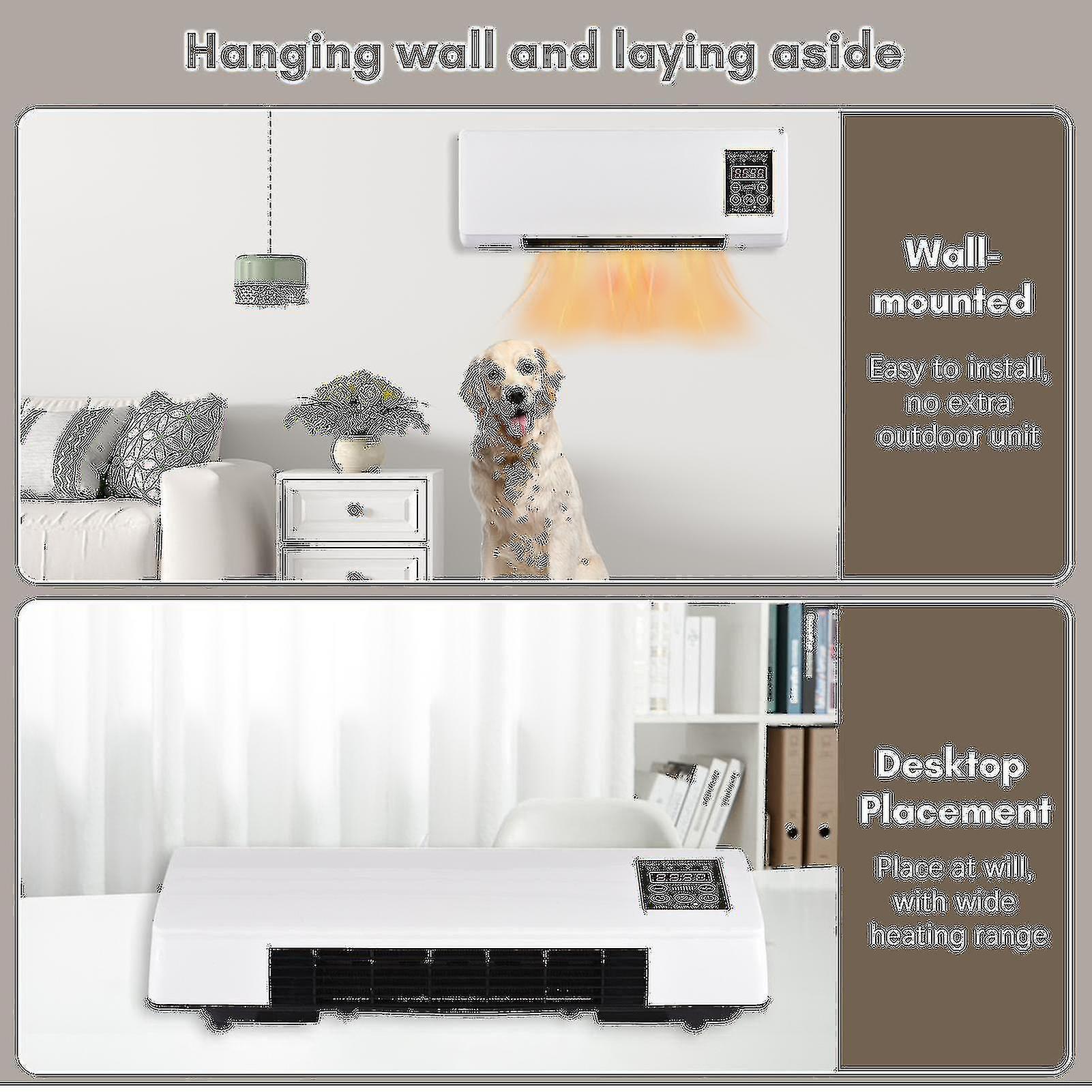 Portable Heater And Air Conditioner Combo Wall Mounted Desktop 2in1 ...