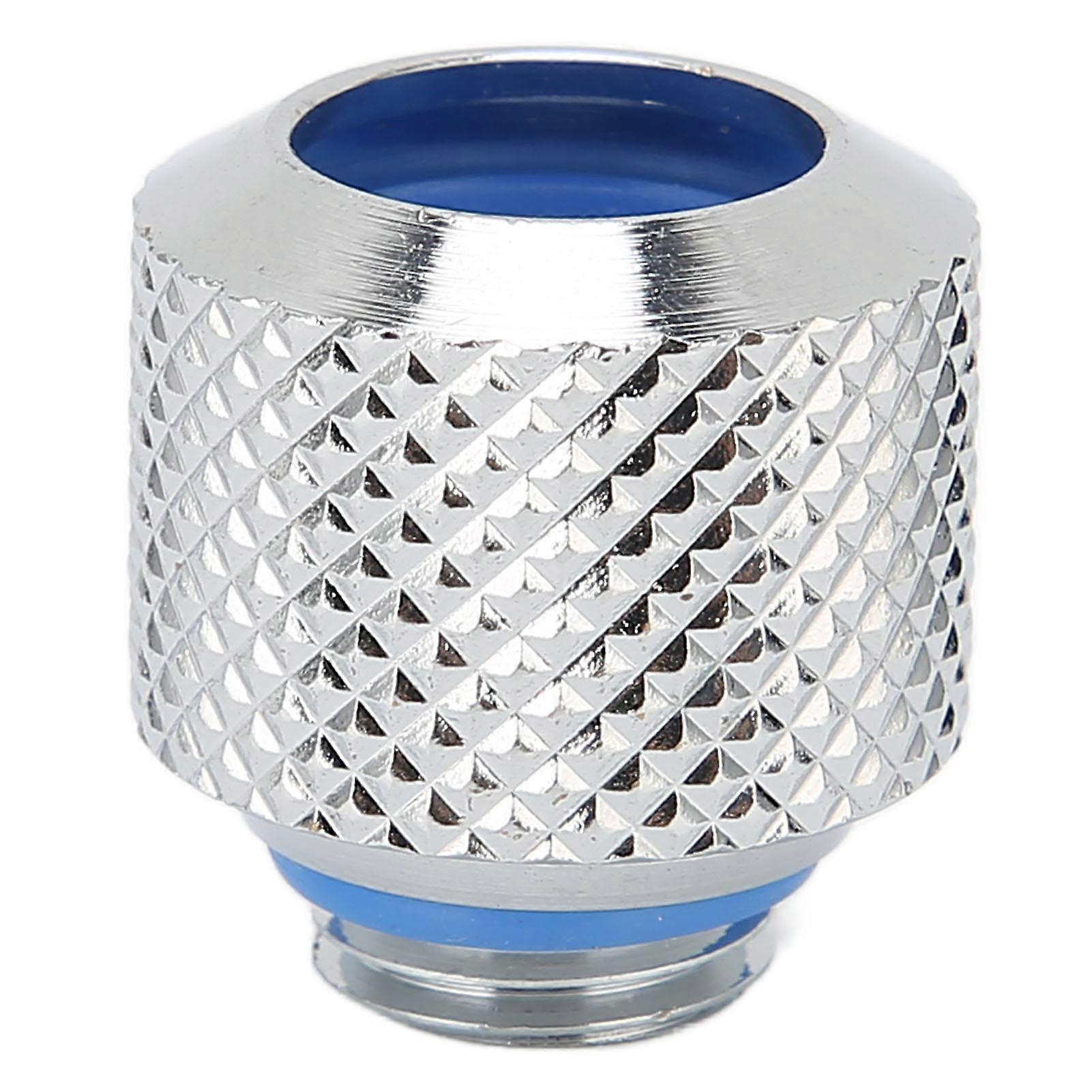 Tube Compression Fitting Premium Brass High Durability Quick Screw Fitting for ComputerSilver