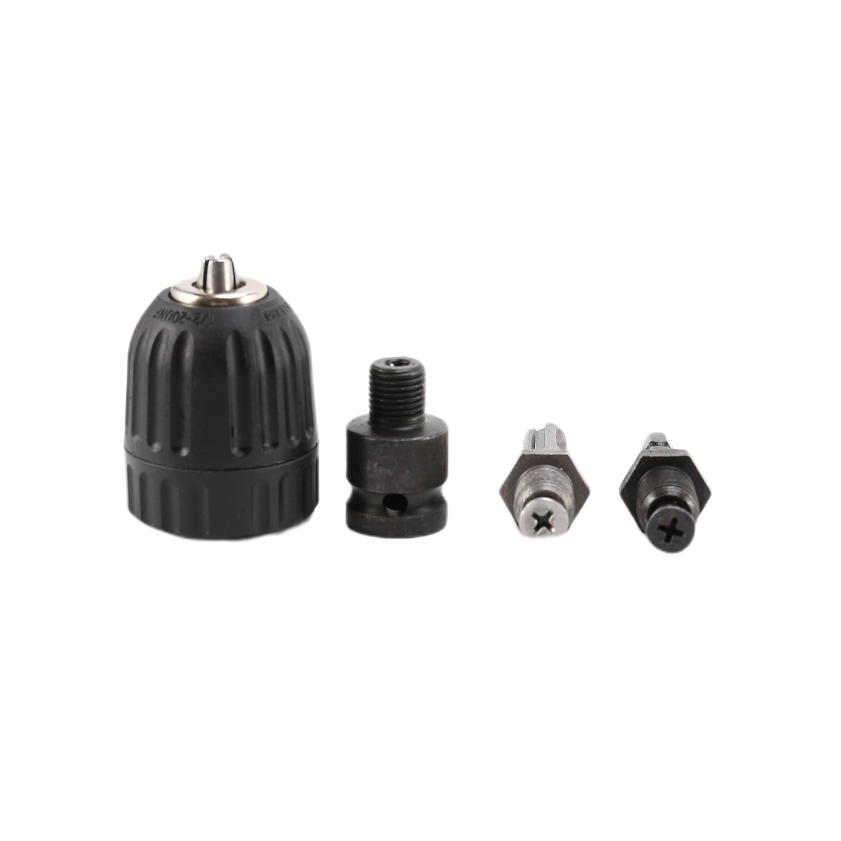 0.8-10mm Precise Keyless Drill Chuck Converter 3/8Inch- 24UNF Thread Quick Change Adapter with SDS-