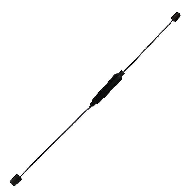 Elastic Fitness Bar Detachable High Frequency Vibration Weighted Bar Elastic Workout Bar for Muscle Exercise Black