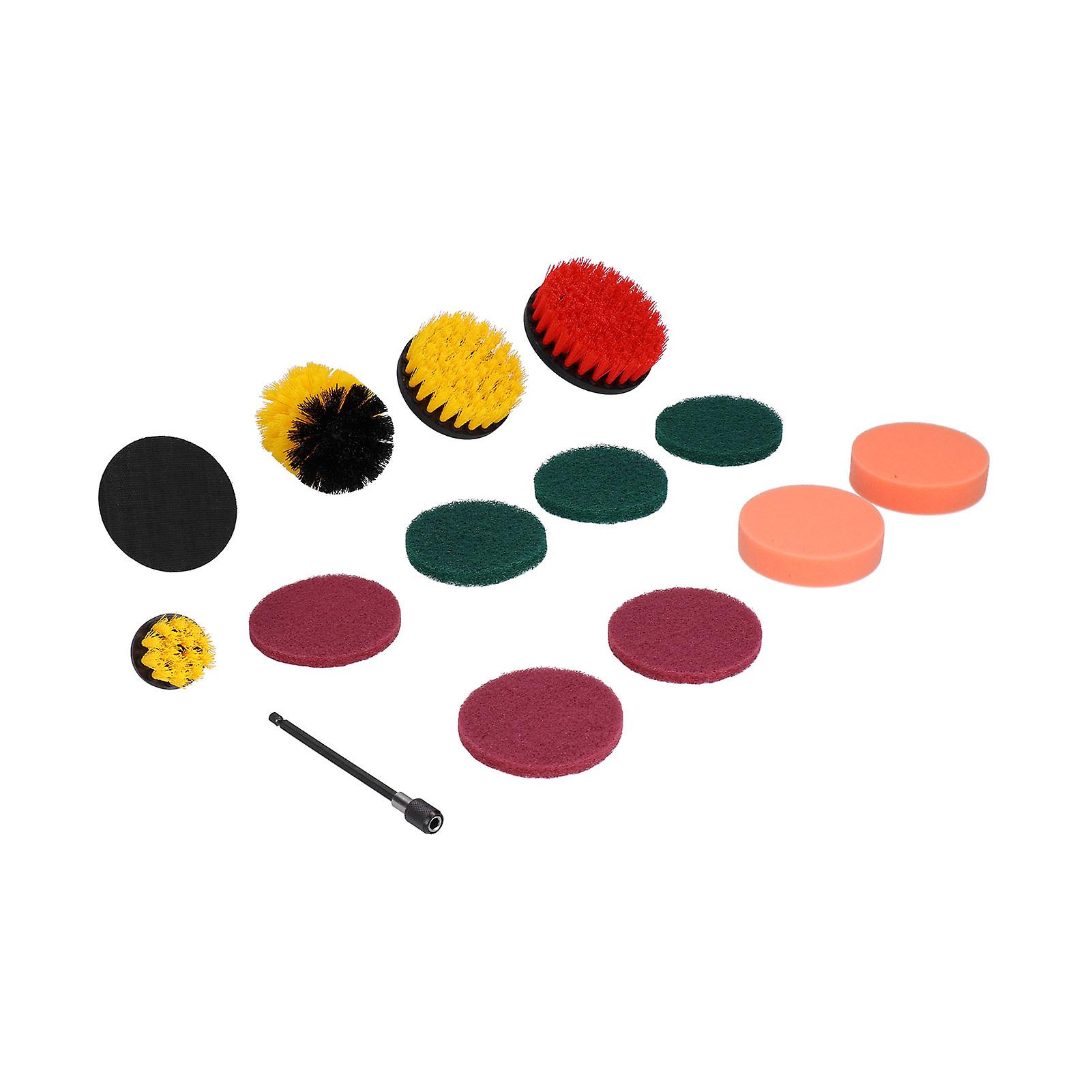 14PCS Drill Brush Attachment Set Cleaning Kit Plastic Nylon