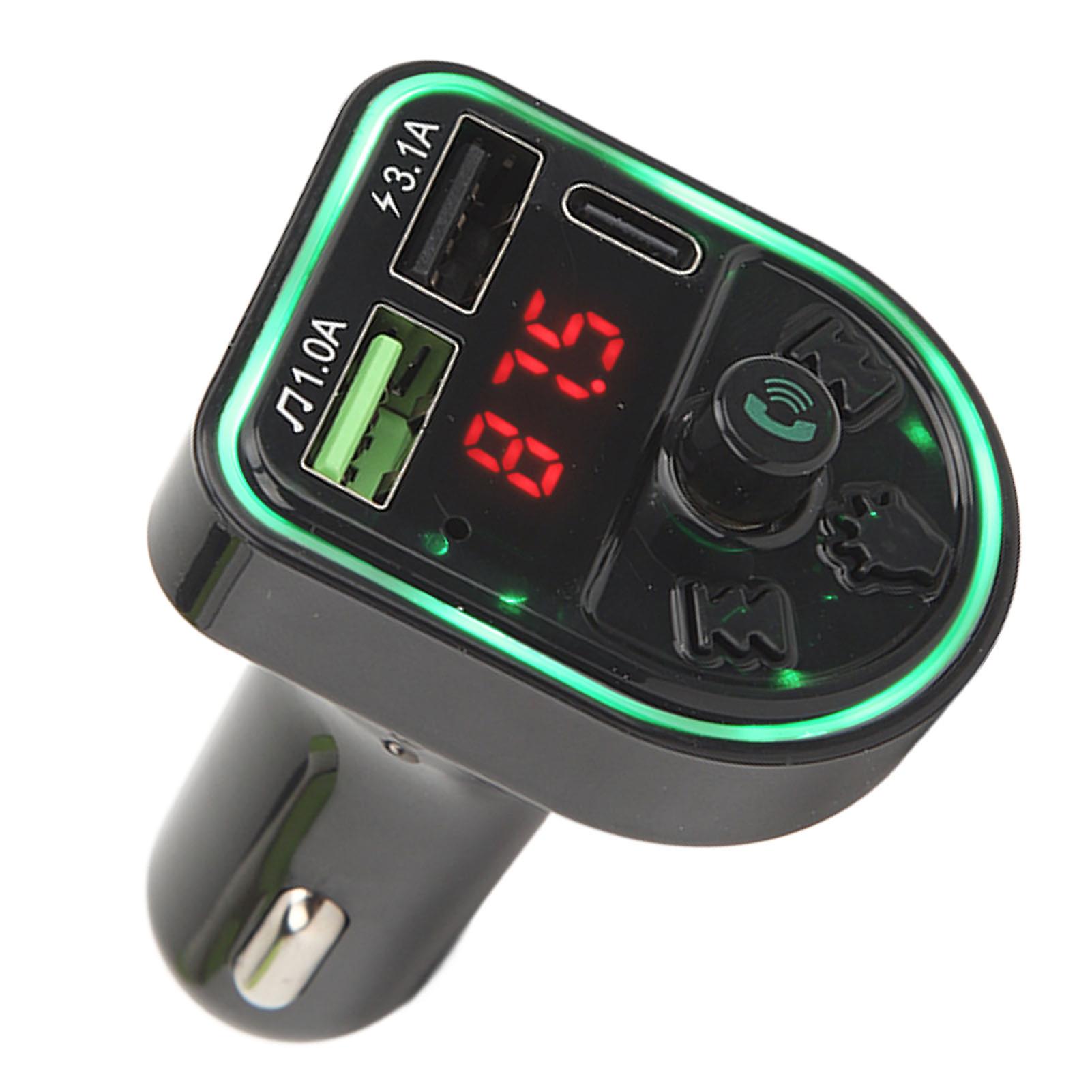 Car Bluetooth Transmitter USB Wireless FM Adapter 12V-24V 45g