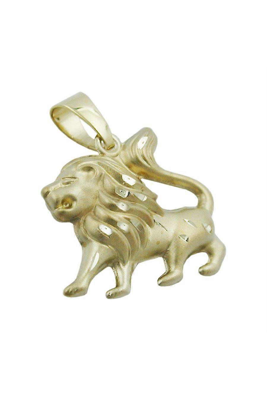Pendant Lion Matt-shining 14kt Gold - Gl430811