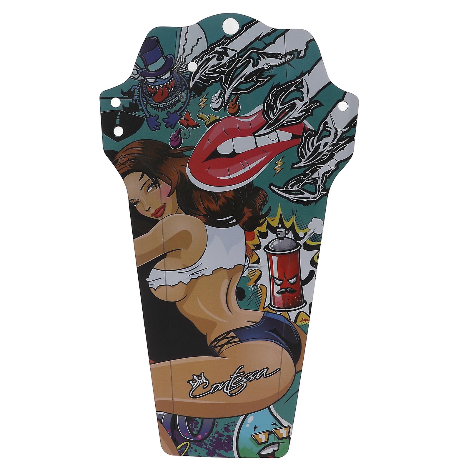 Mountain Bike Frontand Rear Fenders Mudguard Front and Rear Mud Guard Universal for Downhill Folding BicycleColor Beauty Type