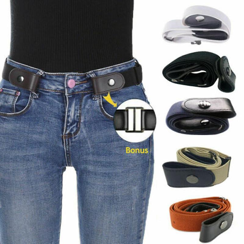 Buckle Free Elastic Belts Women Men Invisible Belt For Jeans No Bulge No Hassle
