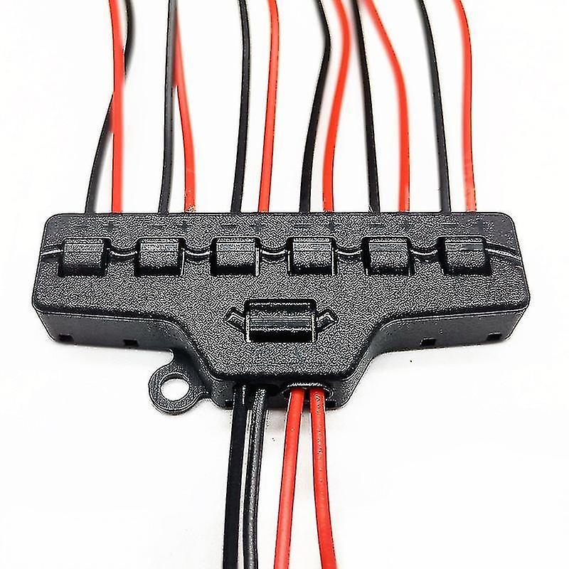 LED light quick connect splitter 1 in 6 out branch terminal connector