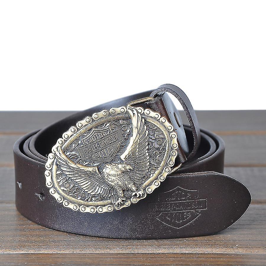 حزام الرجال جلد البقر الهيب هوب نمط التجارة الخارجية حزام دراجة نارية