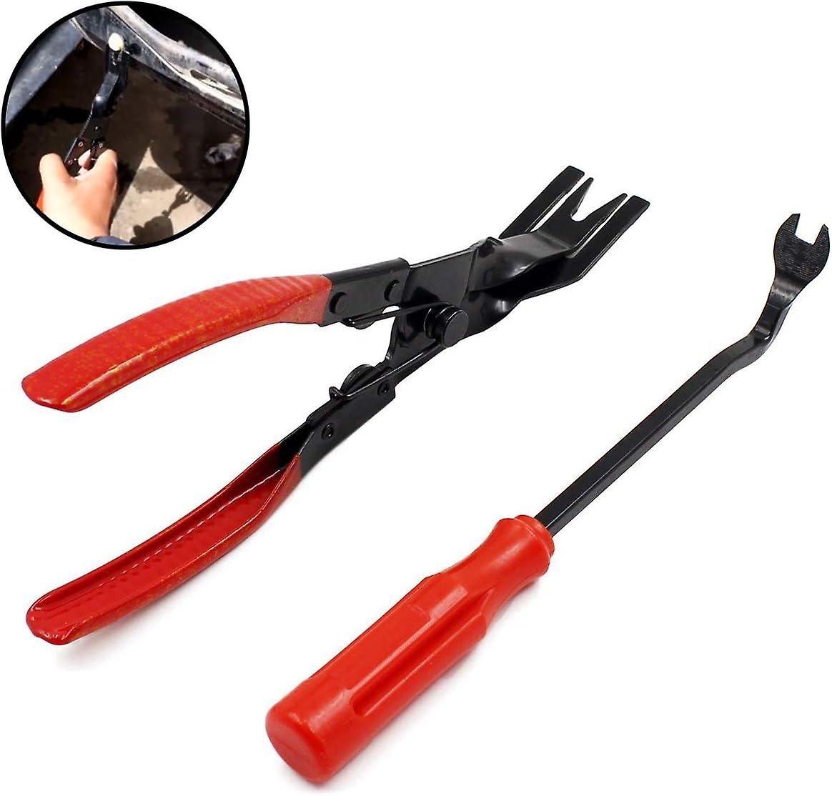 2 pcs Trim Removal Tool Set, Auto Trim Removal Tool, Door Panel Removal Tools Removal Installation a