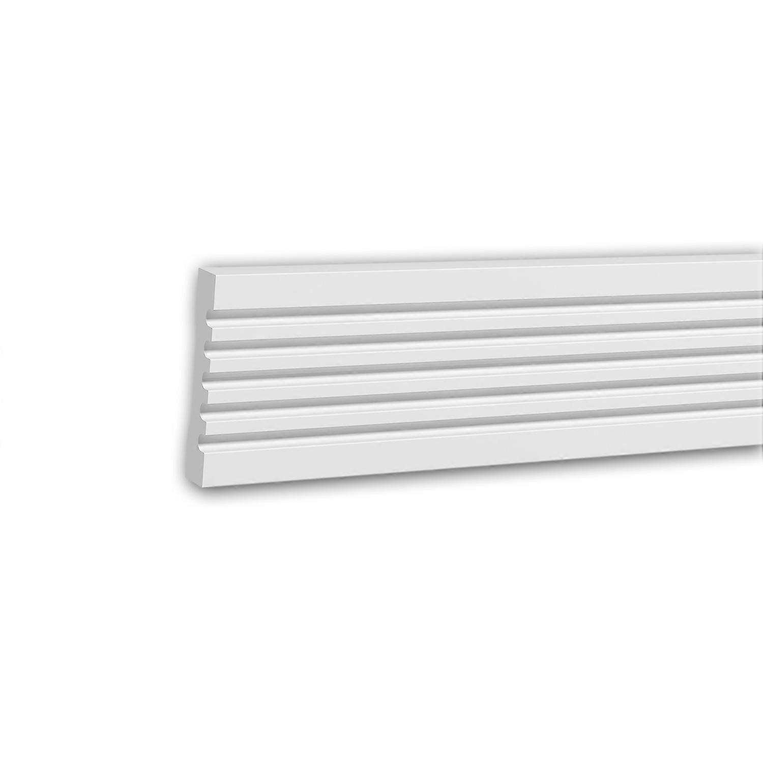 e-Delux GmbH 1 x Cimaise 151370F Profhome blanc Polyuréthane prétraité léger, solide, indéformable