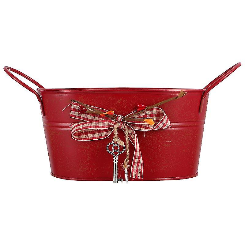 1pcs Decorative Iron Bucket