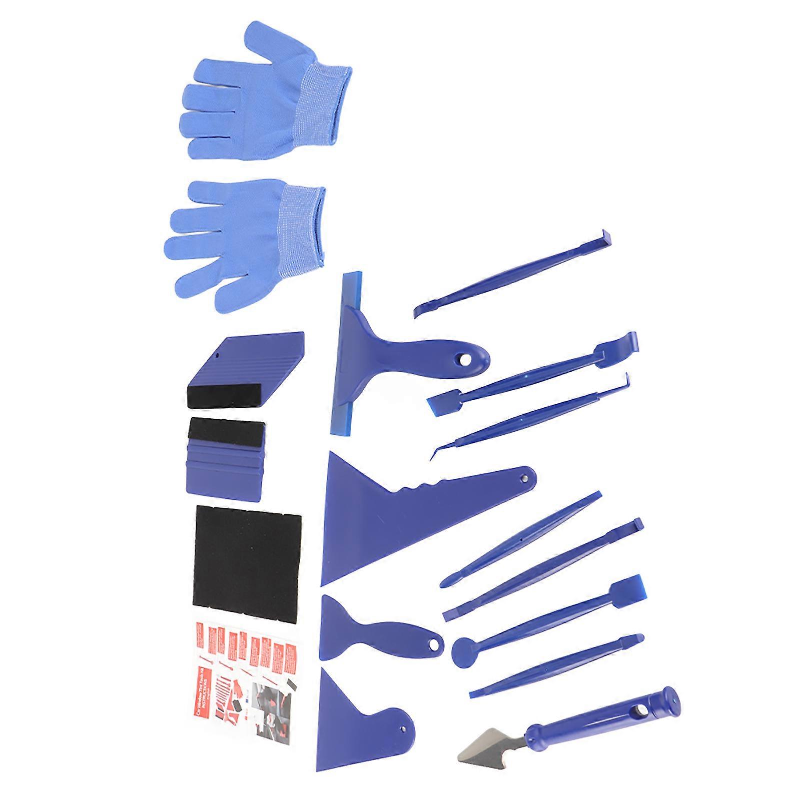 21pcs/set Comprehensive Edge‑Closing Tool Kit Scratch‑Free Squeegee Scraper for Car Sticker Color Change Film