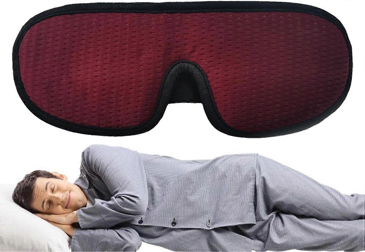 Sleep Eyeshade 3D, Contoured Eye Shadow - Blackout Visor for Napping - Light Blocking Eye Shadow, 3D Contoured Headband for Sleeping, Soft Eye Shadow 
