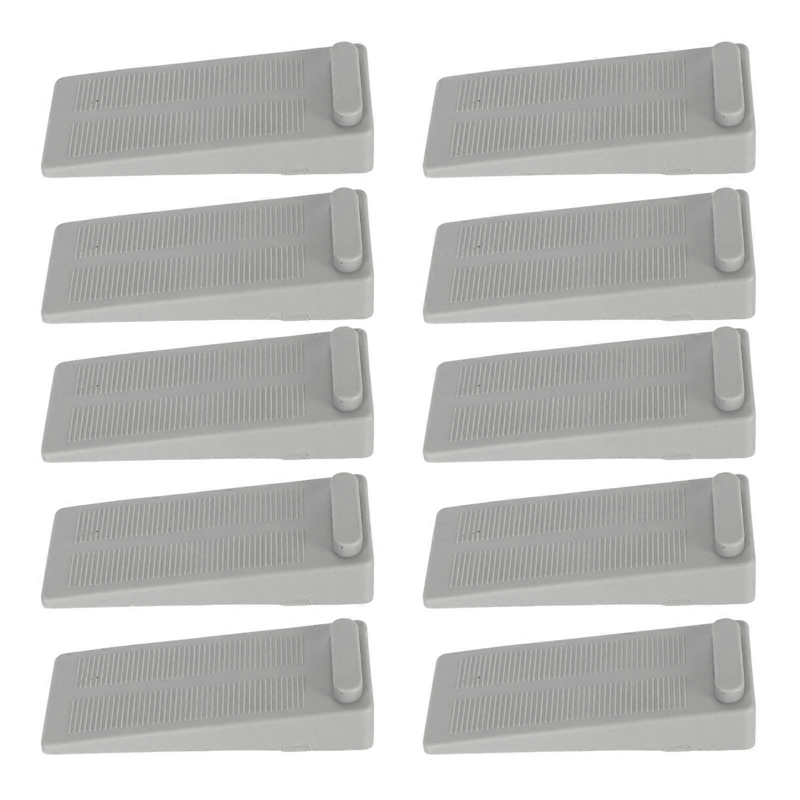Secure & Stackable: 10pcs Type 1 TPR Door Stop - Slip Resistant Flexible for School & Office