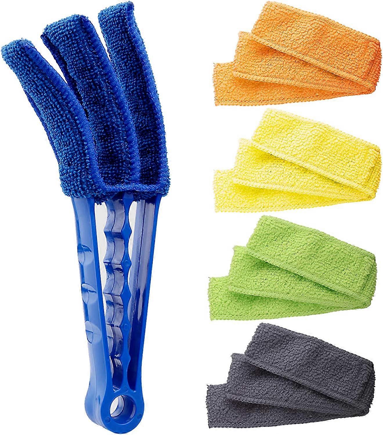 Window Blind Cleaner Duster Brush with 5 Microfiber Sleeves-Cleaner Tools