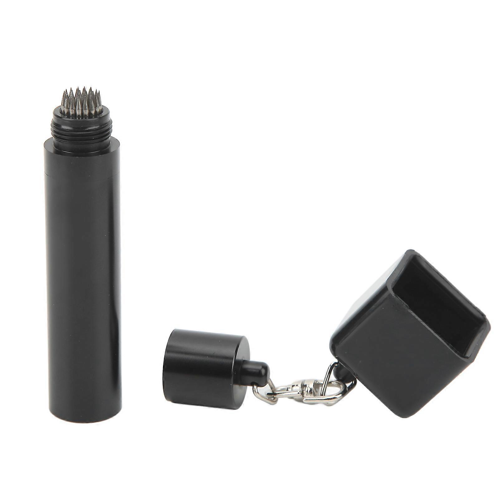 Billiard Cue Stick Tip Chalk Holder 3 In 1 Portable Billiard Cue Chalk Cover Tip Pricker Prep Tool Black