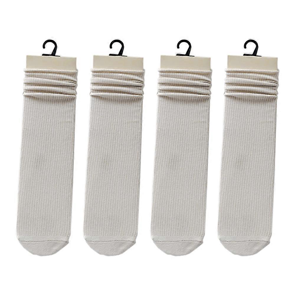 Women's Soft  Crew Socks, Wide, Loose Fit & Thin Socks with Seamless Toe