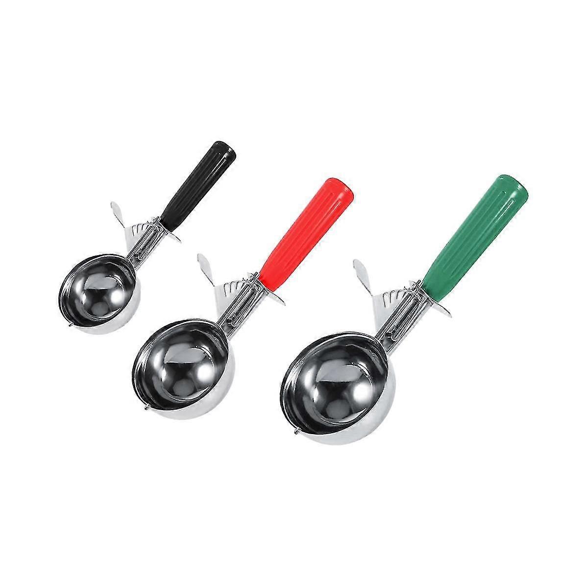 Cuillère à crème glacée en acier inoxydable Spring Handle Mash Potato Maker Fruit Scoops