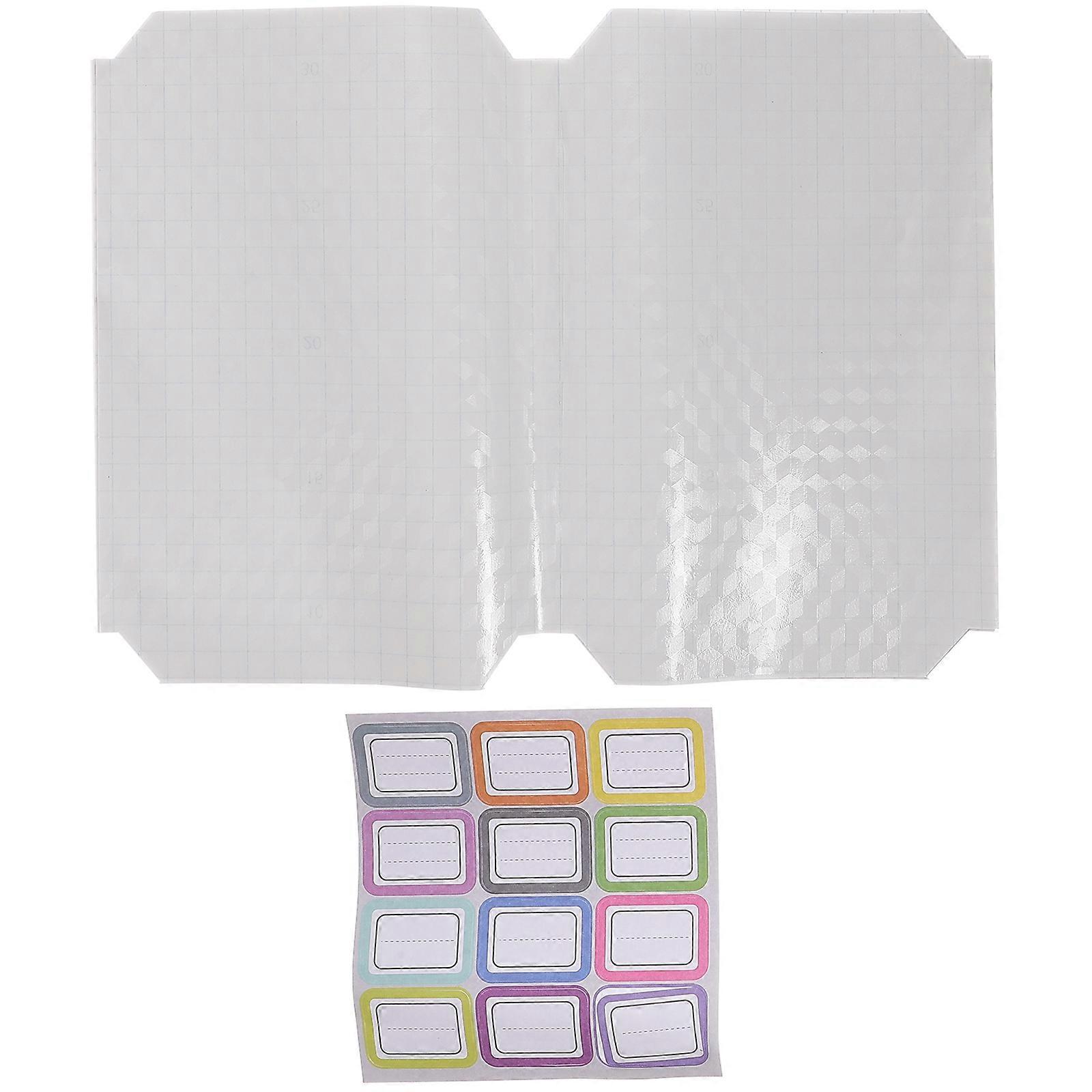 20 piezas de películas protectoras de libros transparentes cubiertas de libros autoadhesivas impermeables