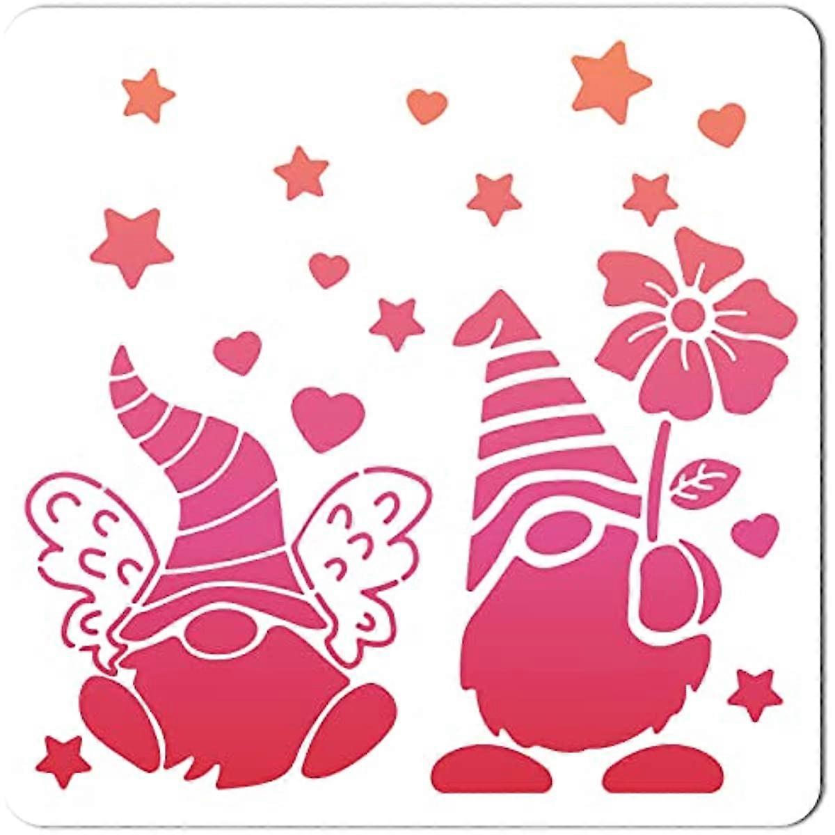 Large Gnome Stencils Reusable 4th of July Stencil Template Signs Decoration