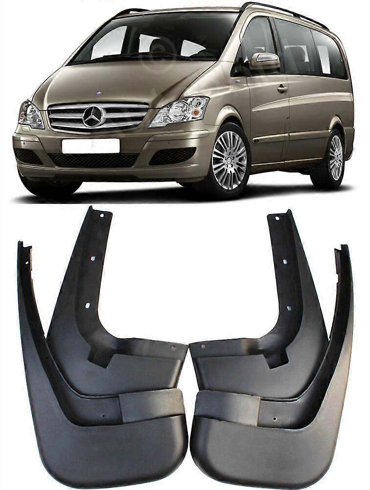 Bavettes (garde-boue) Avant Et Arrière Pour Mercedes Vito/Viano W639 2006-2010 - 4 Pièces, Anti-éclaboussures | Protection Carrosserie