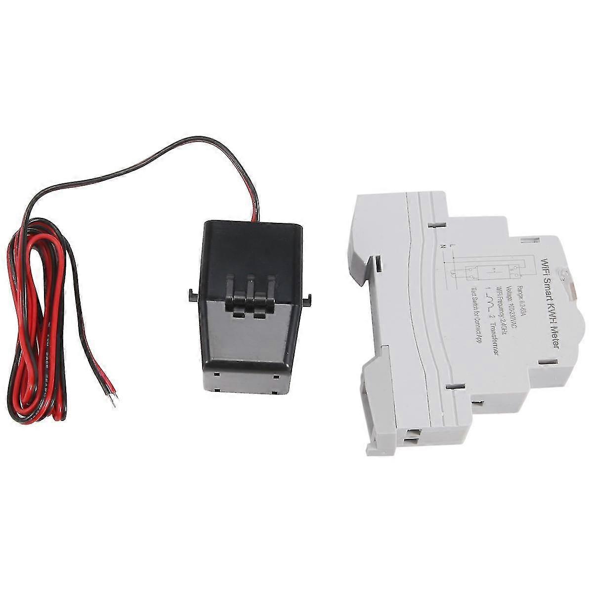 Atms1603 Tuya Single Phase Wifi Intelligent Energy Meter 100a Din Rail Precisely Measuring Voltmete