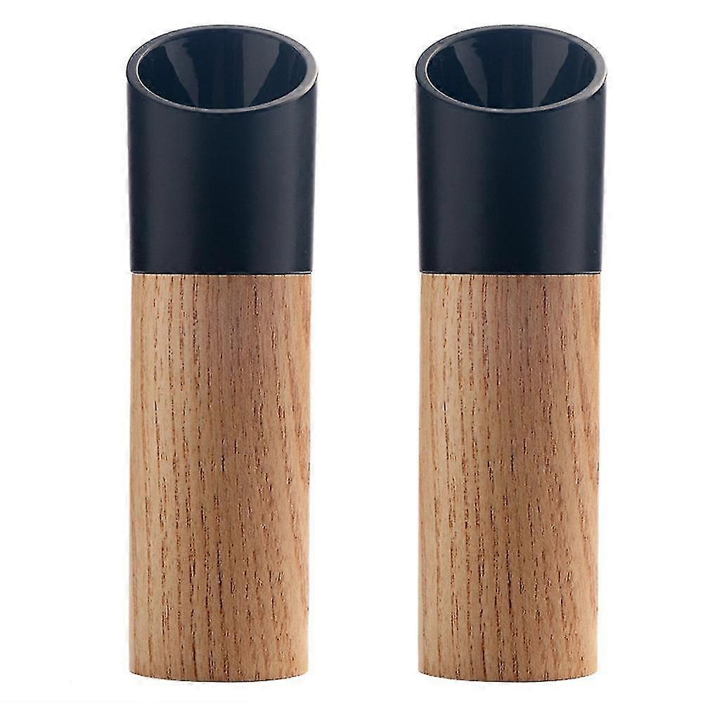 Salt And Pepper Grinder Set With Adjustable Grind Size