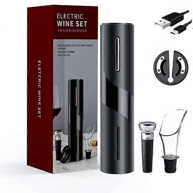 5-in-1 Electronic Wine Opener, Rechargeable Automatic Wine Bottle