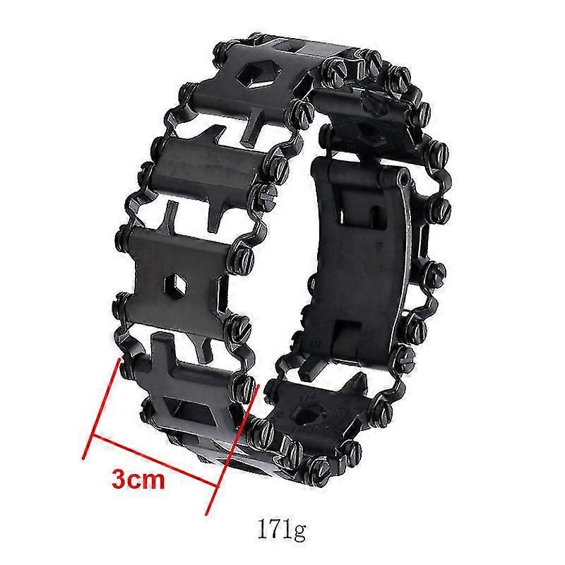 Wearable Tread 3cm 29 In 1 Multi Tool Bracelet Strap Multi-Function Screwdriver Outdoor Emergency Kit Field Survival Bracelet