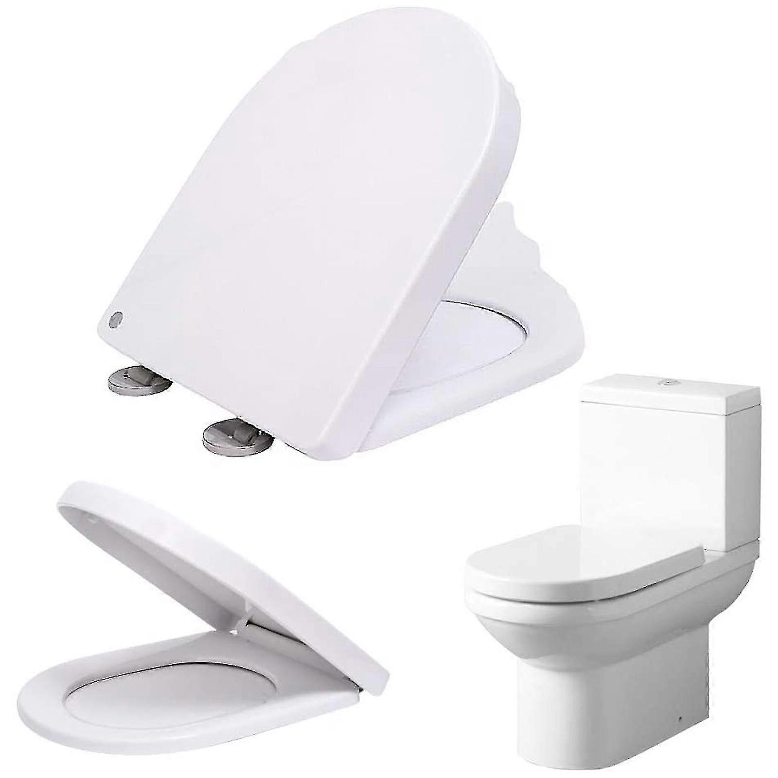 Siège de toilette avec couvercle de toilette antibactérien à fermeture douce Shape-Yvan