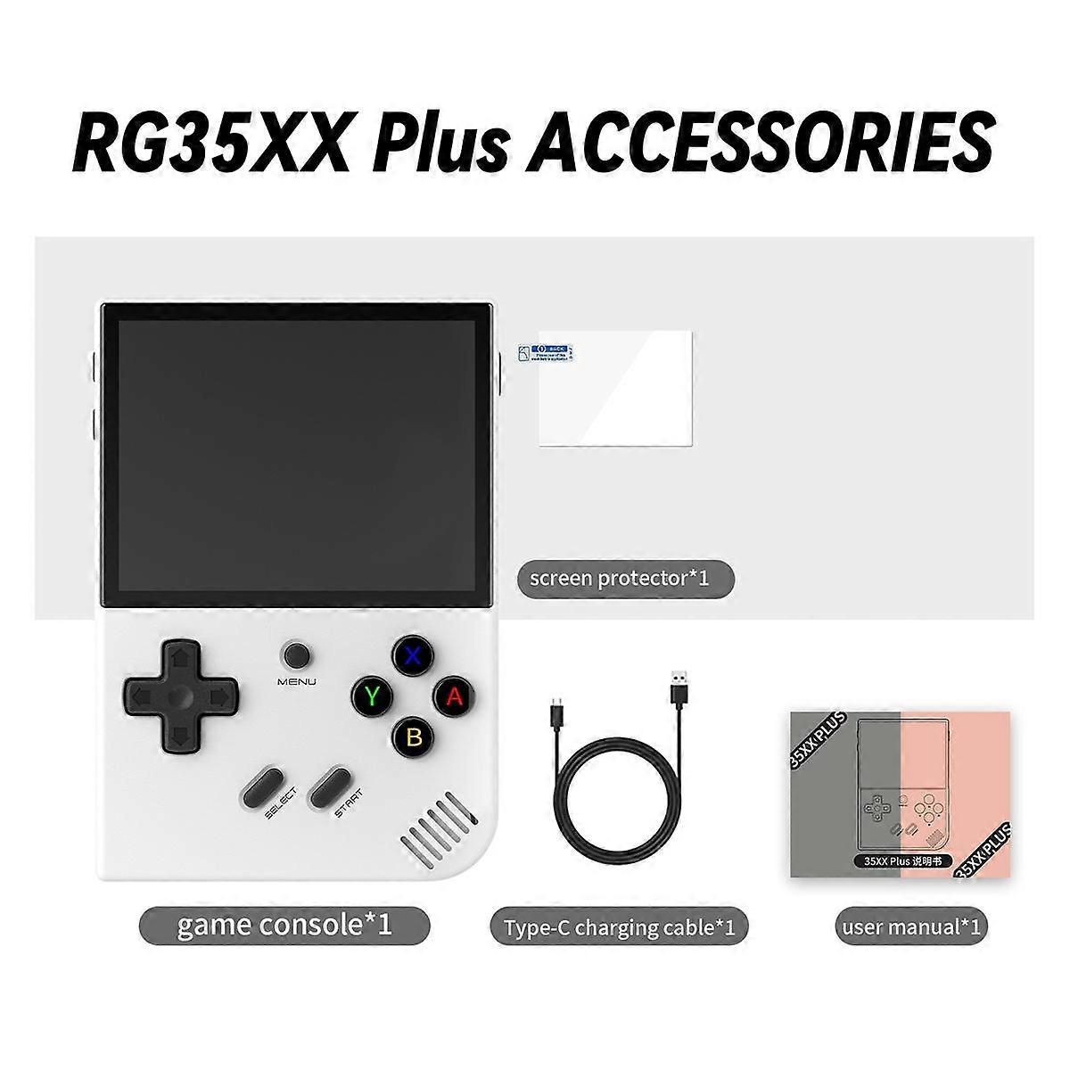RG35XX PLUS Retro Game Console 64G+128GB 10000 Games 3.5Inch IPS Support -Compatible TV Game Player