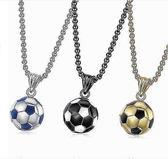 Collana di calcio in argento sterling per bambini-Yvan