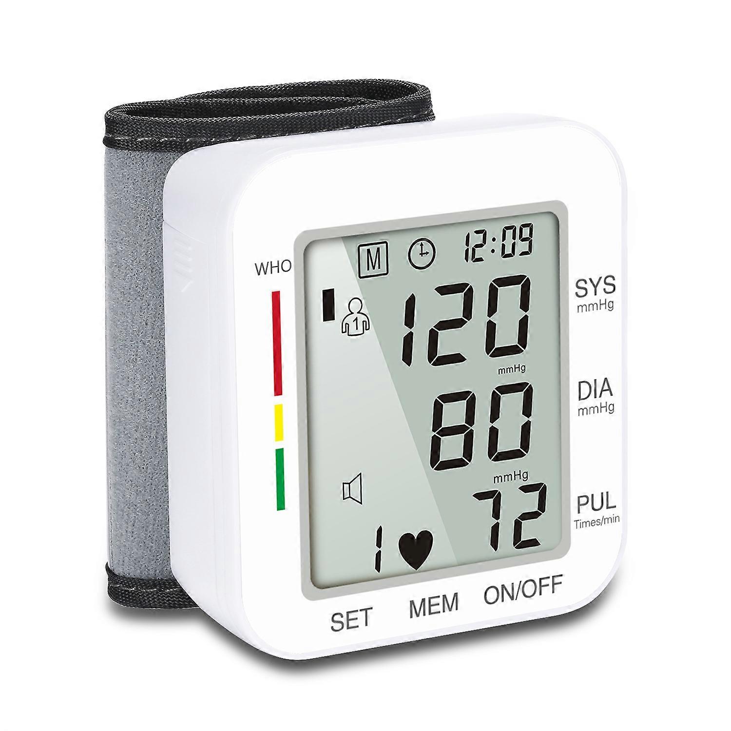 OHP W1681A جهاز قياس ضغط الدم المعصم Bp مراقب شاشة LCD كبيرة للاستخدام المنزلي
