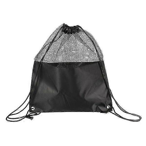 5-Piece Polyester Splicing Mesh Basketball Drawstring Bag