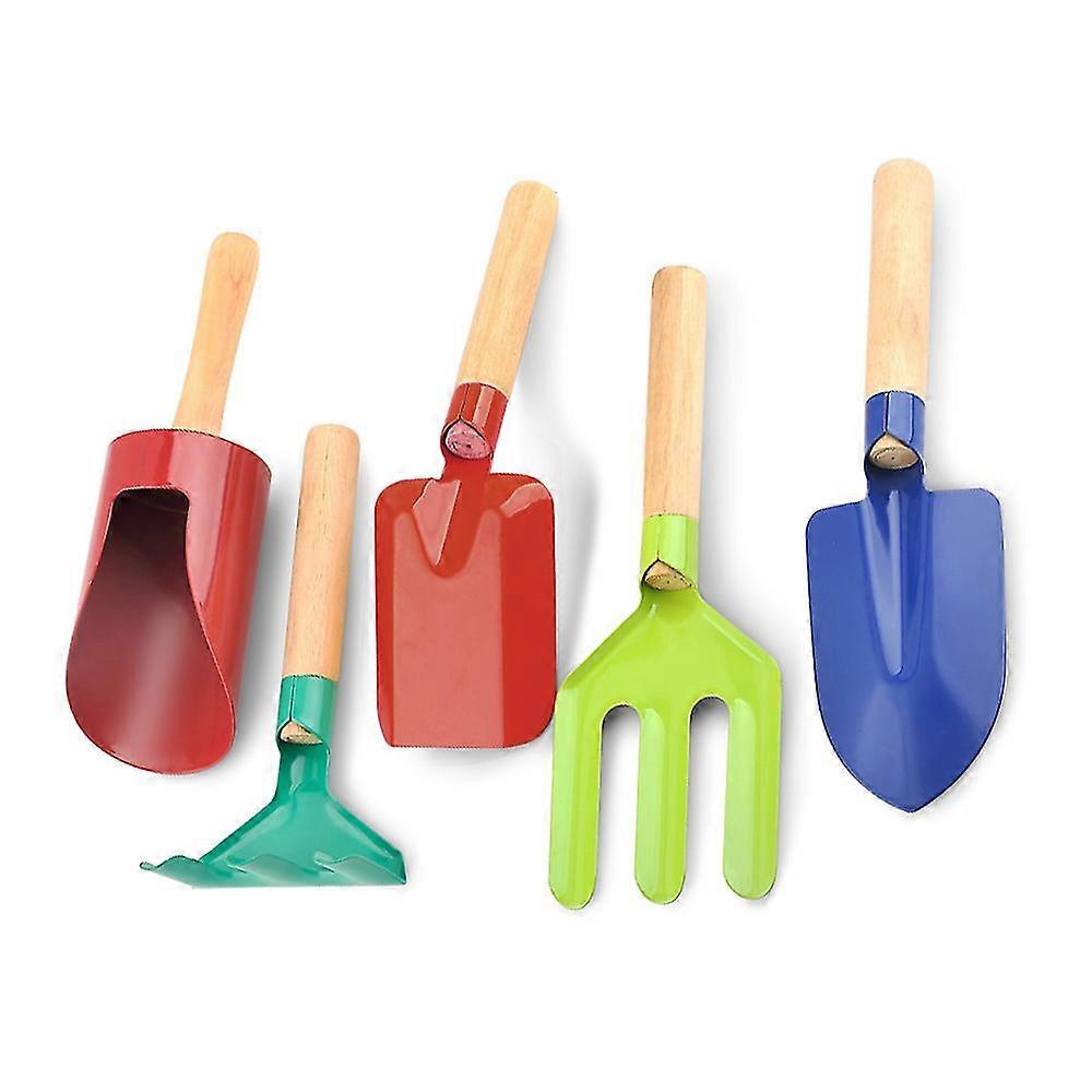 5pcs Kids Beach Sand Gardening Tools Set New