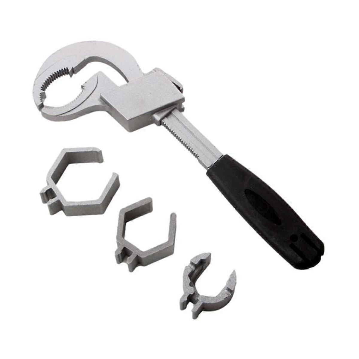 Multi- Sink Wrench Bathroom Wrench Arc Toothed Movable Wrench Plumbing Sink Installation Tool