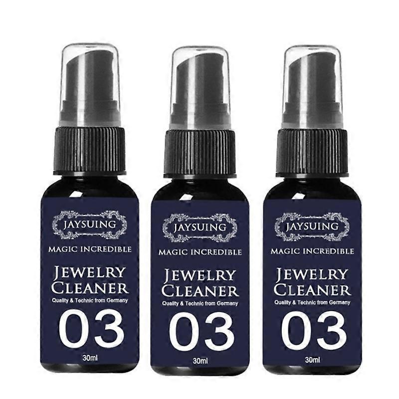 3X Schmuckreiniger Diamant Silber Gold Schmuckreinigung Waschflüssigkeit Multifunktionsreiniger Ungiftig