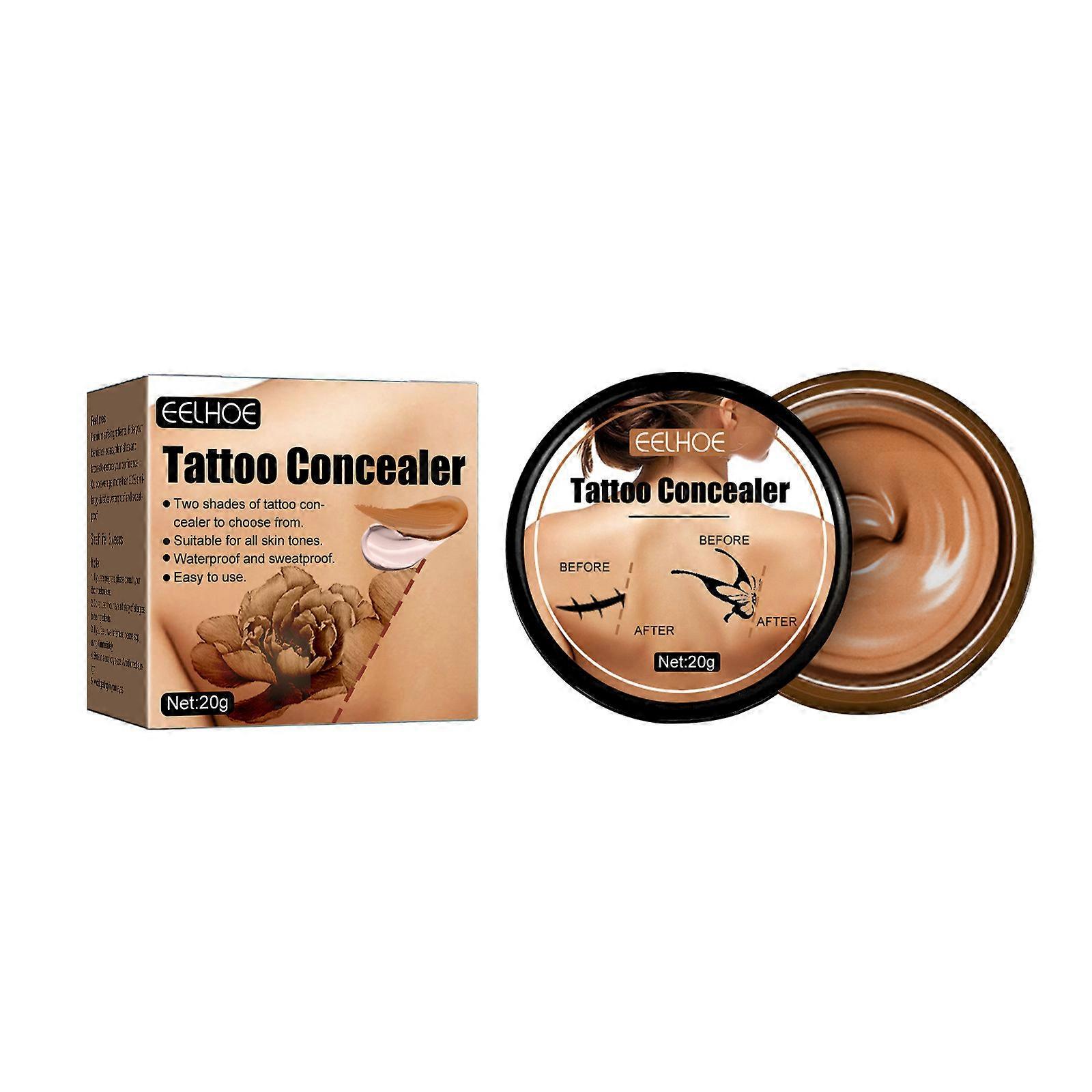 Wasserdichter Masker, Narben-Concealer, Concealer-Creme, zweifarbiges Make-up-Make-up-Concealer-Set zur Aufhellung der Hautfarbe 20g