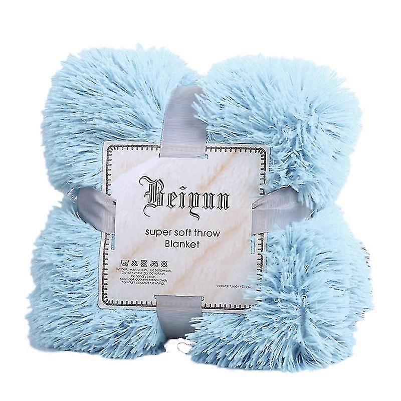 80x120cm Soft Fluffy Shaggy Warm Bed Sofa Bedspread Bedding Sheet Throw Blanket Qinhai