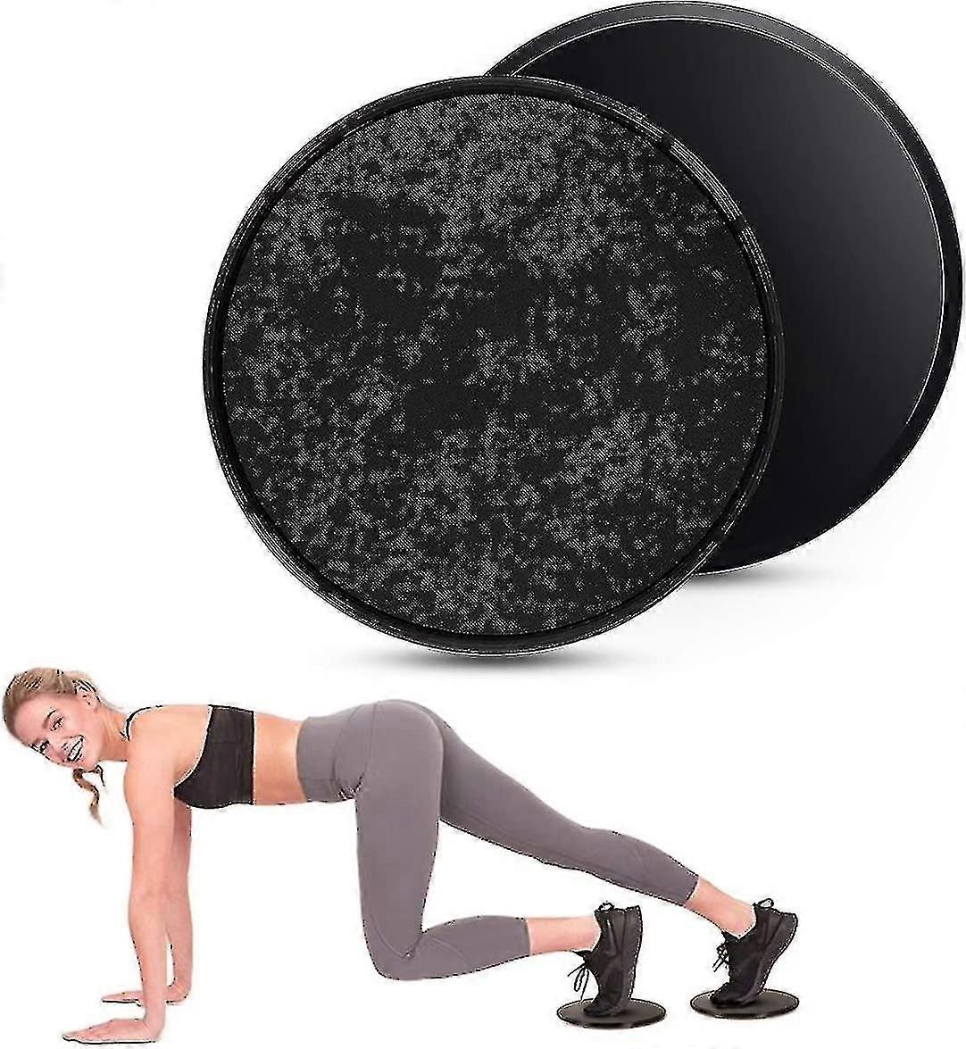 2er Set Fitness Training Core Sliders Gym Core Gliding Disc Bodengleiter Gleitscheiben Gleitschirm Slide Discs Fitness Sliding