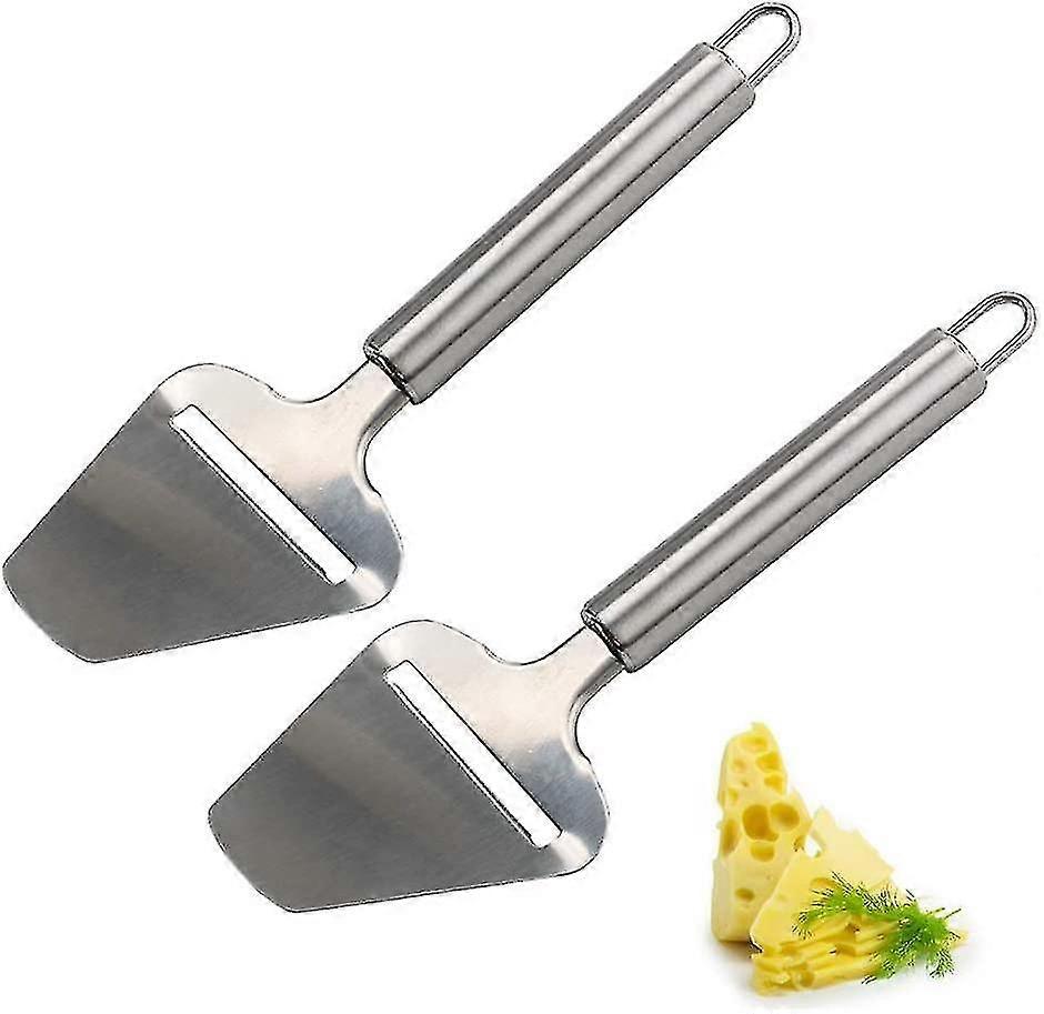Stainless Steel Hard Cheese Slicer,2 Pcs Cheese Scraper