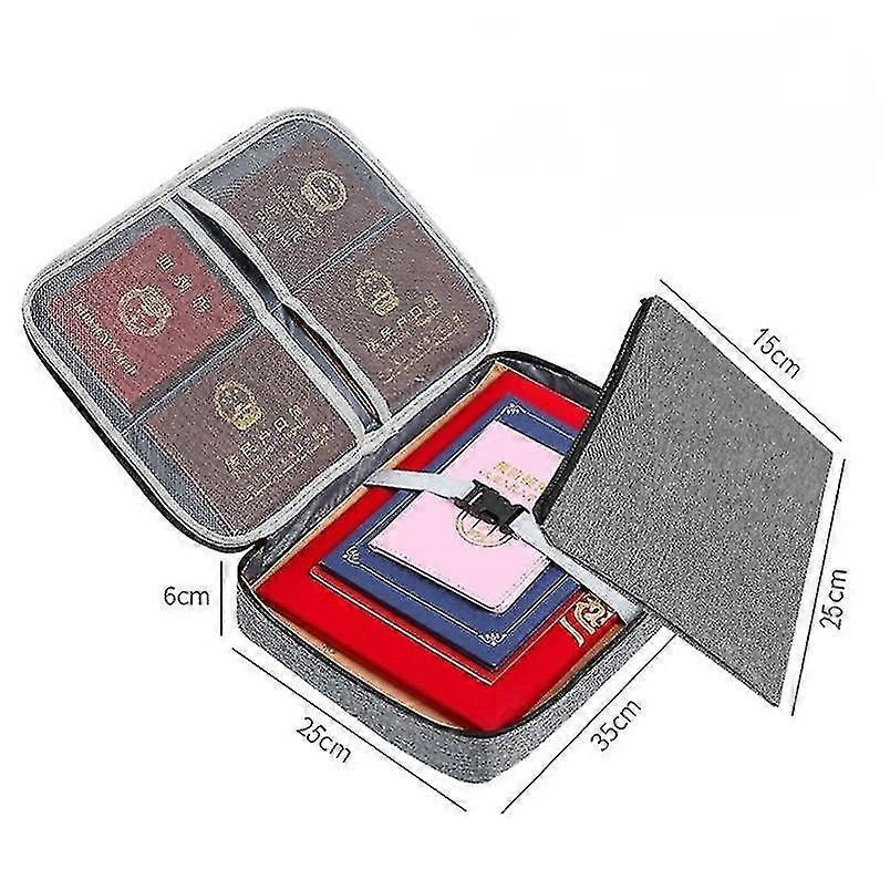 Large Capacity Multi-layer Document Tickets Storage Bag Certificate File Organizer Case Home Travel Passport Briefcase