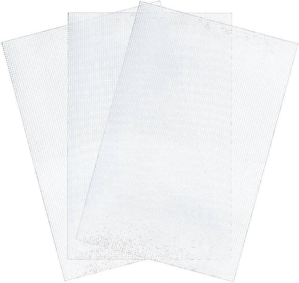 3 قطع كبيرة الحجم شبكة من البلاستيك قماش صفائح للتطريز ، صياغة خيوط الاكريليك ، مشاريع متماسكة وكروشيه ، 6 عد (19.6 × 13 بوصة)