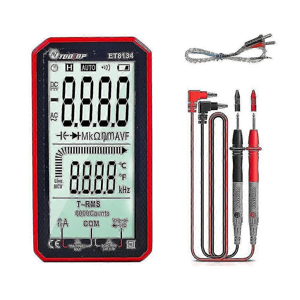 Tooltop Et8134 Portable 4.7 Inch Lcd Screen Multimeter Direct Current Voltage Current Ac Voltage Current Measurement Capacitance Resistance Measuring