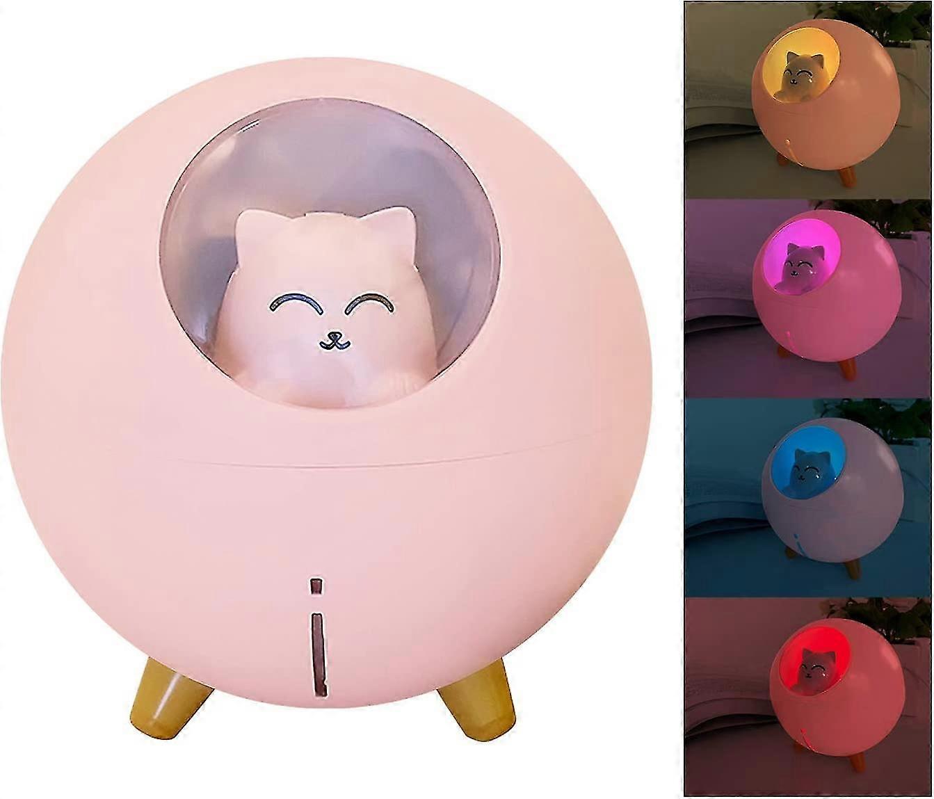 8oz Quiet Mini Humidifier With Led Lights Usb