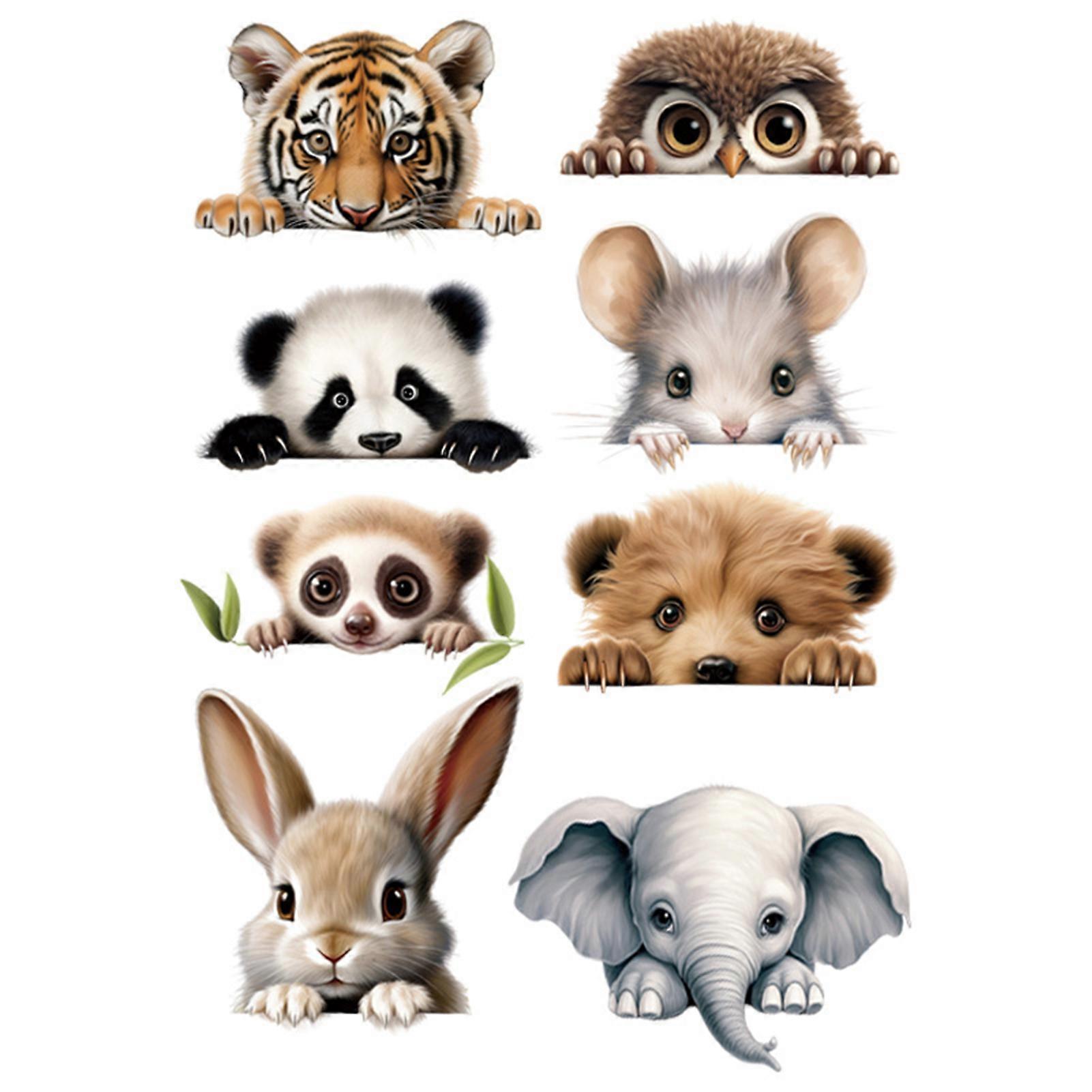 Wall Switch Sticker Cute Cartoon Pet Animal Design Self-adhesive Waterproof Removable Switch Decals