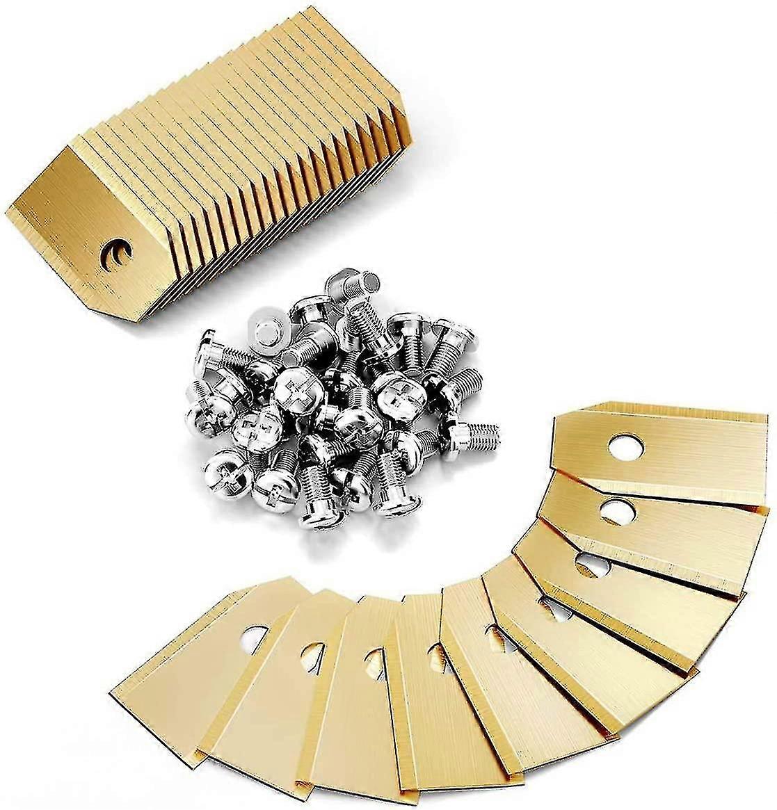 30 Pack Titanium Lawn Mower Knife Blade For Husqvarna Automower Gardena Meec