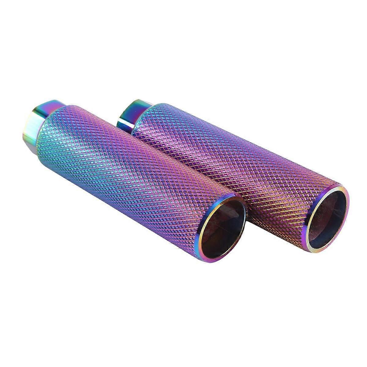 2 Pcs Aluminum Alloy Foot Stunt Peg for Bike 3/8Inch Axle Footrest-Lever Cylinder Grip Non-Slip Axl