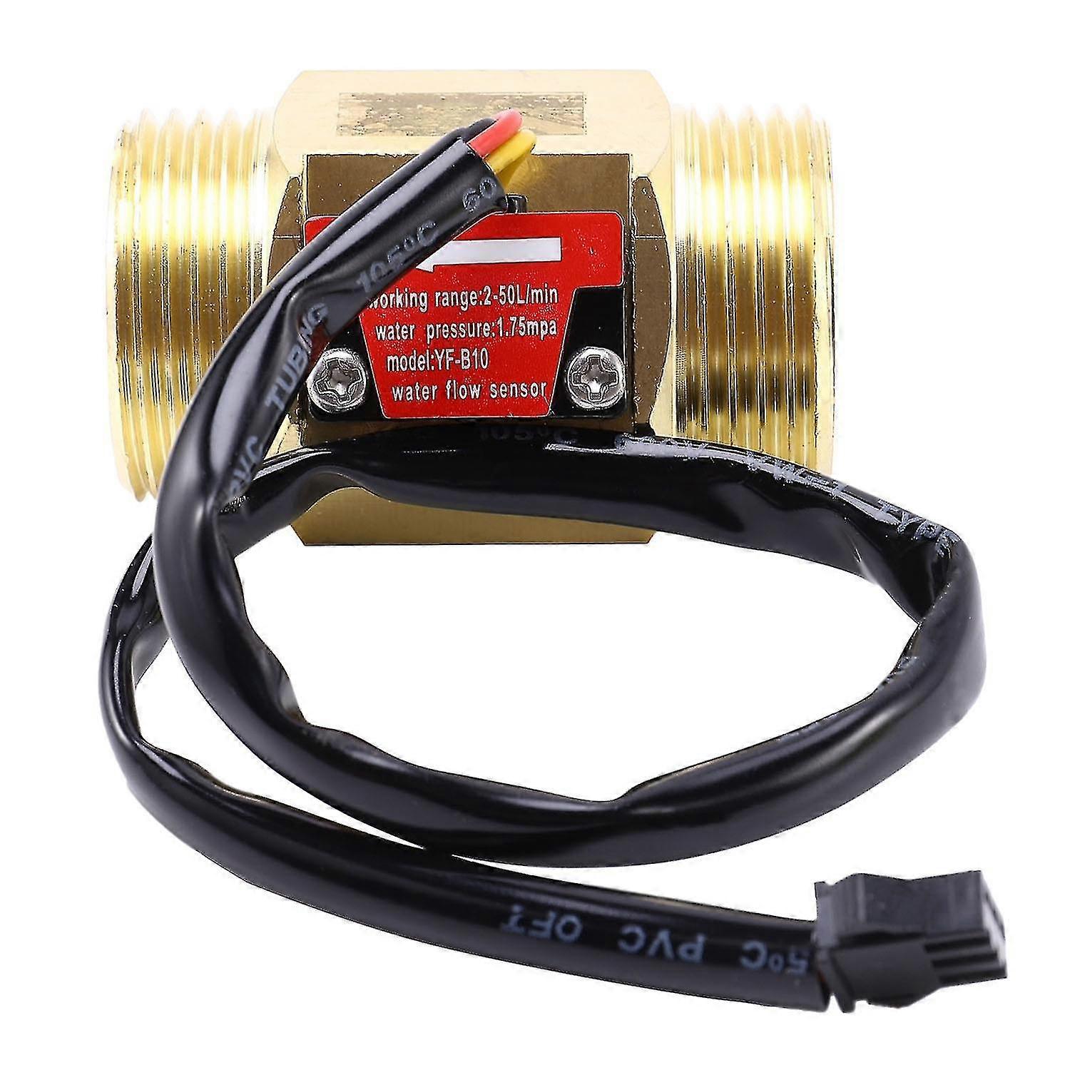B10 Dn25 1inch Wasser Hall Effekt Turbine Durchflusssensor Meter Turbine Durchflussmesser 2-50l / minbrass