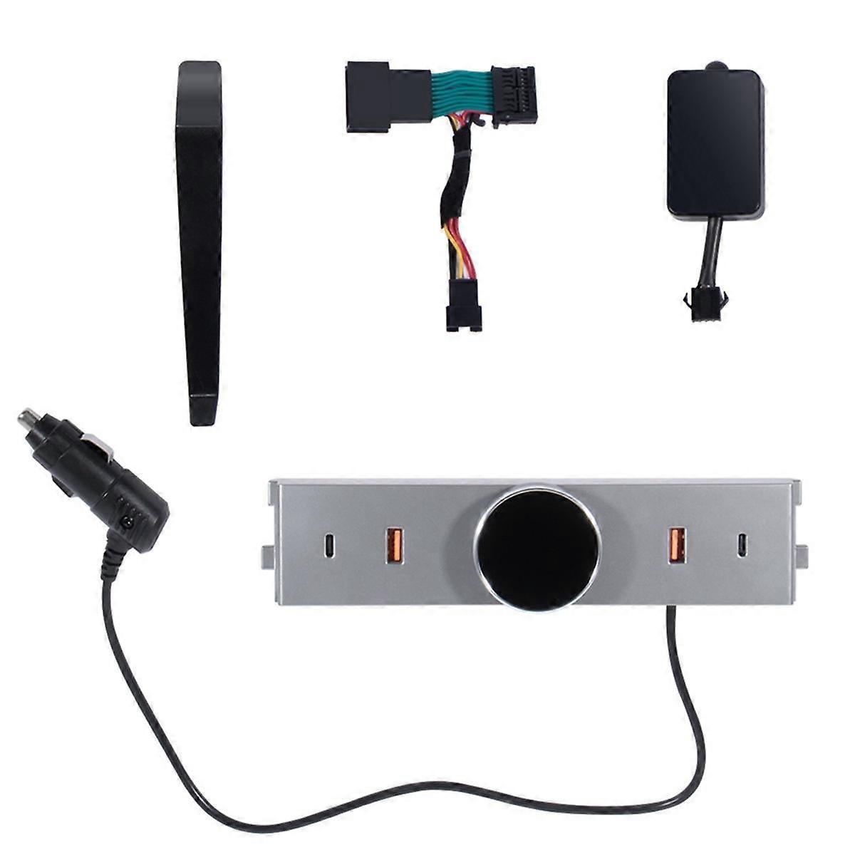 Dockningsstation för smart bilkontroll med fysisk roterande växelspaksknopp för 2024 USB-hub